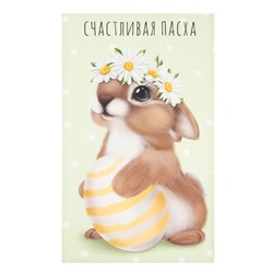 Полотенце «Этель. Зайчик с ромашками», 40×70 см, 100% хлопок, саржа 190 г/м²