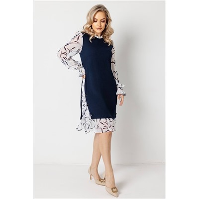 Платье женское  6165/14/Белый, синий