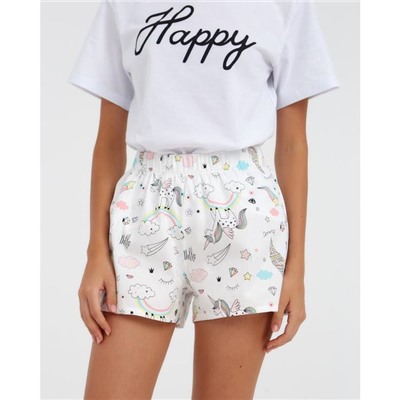 Шорты женские KAFTAN Unicorn, размер 40-42, белые