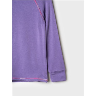 Термокомплект трикот. для девочек: фуфайка (футболка) с длин. рук, брюки