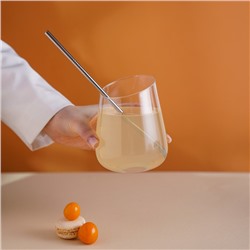 Набор металлических трубочек Straws, 6 шт., 21 см, сталь 304