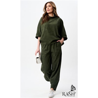 Костюм "Boho" микровельвет еловый