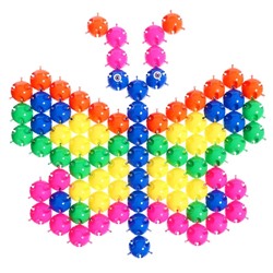 Мозаика настольная с крупными фишками, 90 элементов, d=35 мм