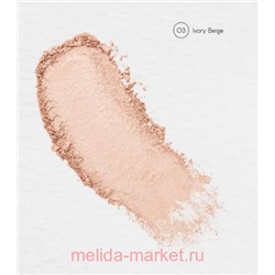 Monic Beauty Пудра компактная Satin Touch тон 03 Ivory Beige