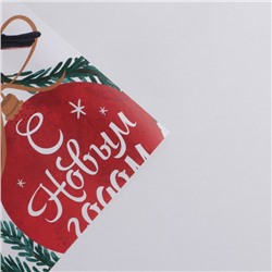 Упаковочная бумага на новый год «Снегири», 50×70 см, глянцевая