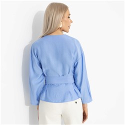 Блуза из вискозы, Восхитительные охваты (голубой рассветный)