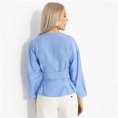 Блуза из вискозы, Восхитительные охваты (голубой рассветный)