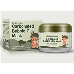 КИСЛОРОДНАЯ МАСКА ДЛЯ ЛИЦА BIOAQUA CARBONATED BUBBLE CLAY MASK, 100ГР