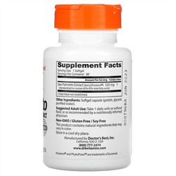 Doctor's Best, сереноя с простеролом, стандартизированный экстракт, 320 мг, 60 капсул