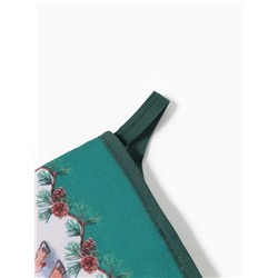 Набор кухонный «Этель. Новогодний лес», варежка-прихватка 20×28 см, прихватка 19×19 см