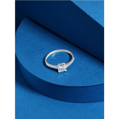 Кольцо из серебра с фианитами родированное 925 пробы S1180891010р