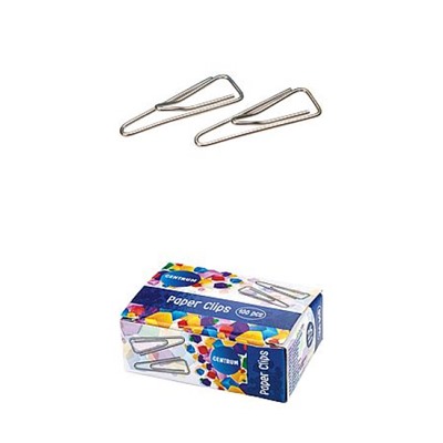 Скрепки канцелярские 25мм/100шт никелированные треугольные 80074 Centrum