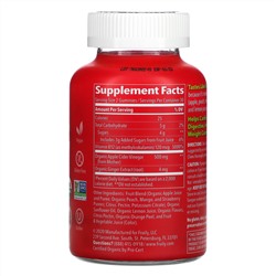 Fruily, Organic Apple Cider Vinegar with Ginger & Vitamin B12, Mixed Fruit, 60 Gummies