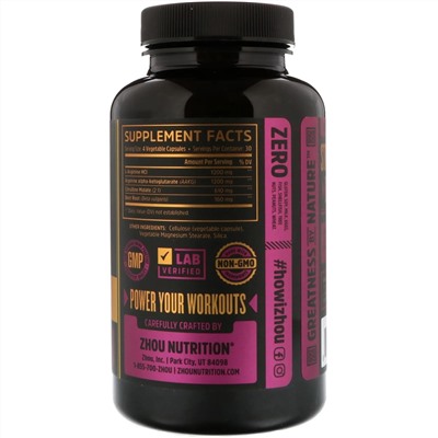 Zhou Nutrition, N.O. PRO With Beet Root, 120 Veggie Capsules