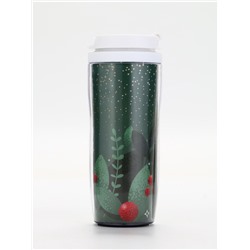 Подарочный набор новогодний Happy New Year: гель для душа, мочалка и термостакан, аромат хвойный лес, URAL LAB