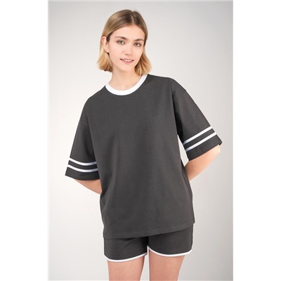 Женский костюм оверсайз из хлопка Happyfox