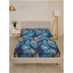 Простыня бязь люкс - Перо павлина