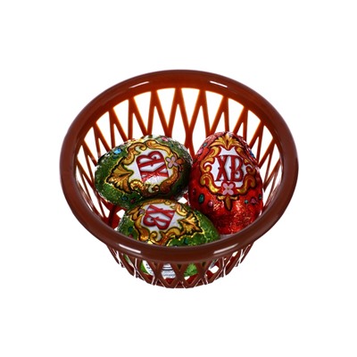 Пасхальный набор 120 г: Курочка 75 г + 3 яйца в корзинке