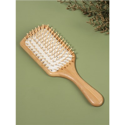 Расчёска массажная BAMBOO, широкая, бамбуковая, 8×25(±1) см