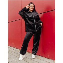 Куртка "Алиса" черный вельвет