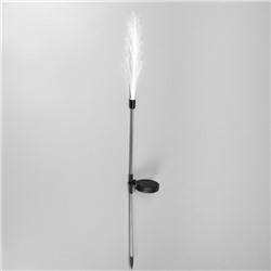 Садовый светильник «Колос», уличный, на солнечной батарее, 85 см, 8 LED, свечение тёплое белое