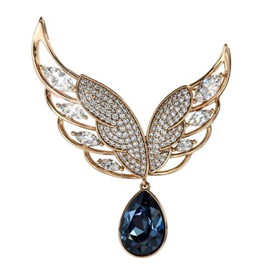 Брошь с кристаллами Swarovski