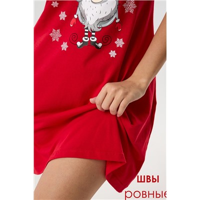 Туника новогодняя домашняя большие размеры Туж-гном