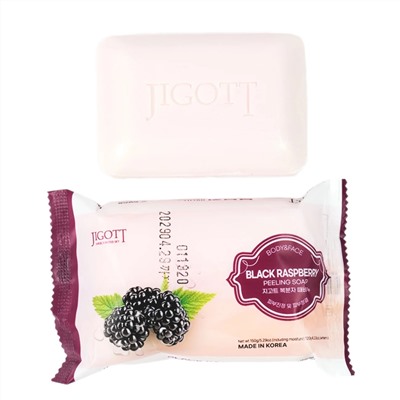 Jigott Мыло-скраб для лица и тела с экстрактом ежевики / Black Raspberry Scrub Soap, 150 г 25821