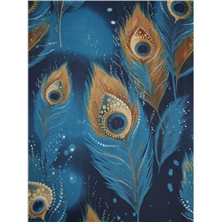 Простыня бязь люкс - Перо павлина