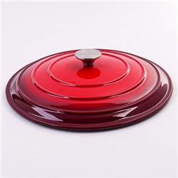 40623 Кастрюля чугун 5,9 л эмаль/покрытие красная MB (х2)