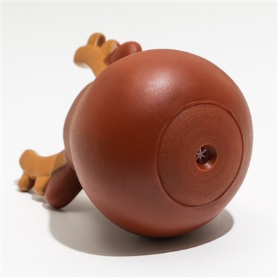 Игрушка для собак пищащая «Олень», виниловая, 10.5×7 см