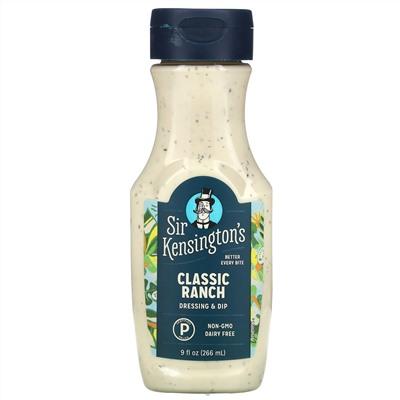 Sir Kensington's, Classic Ranch, 9 fl oz (266 ml)