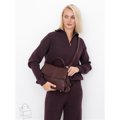 Сумка женская кожаная 2358Y dia purple Polina&Eiterou  в Новосибирске