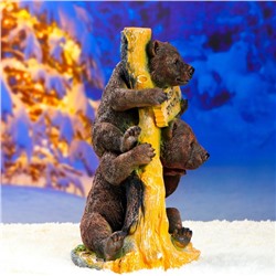 Садовая фигура из полистоуна «Медведь «Давай дружить!«», 55×34 см