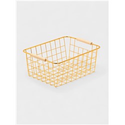 Корзина для хранения "Голден" 29,5-22-12,5 см, цвет золотой