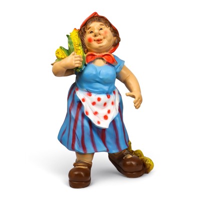 Садовая фигура из полистоуна «Дачница в платье», 55×25×30 см