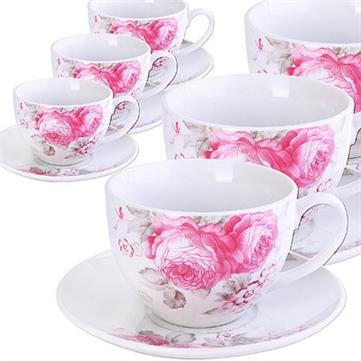 25920 Чайный сервиз 12пр 220мл ЦВЕТЫ LR (х6)
