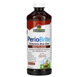 Nature's Answer, PerioBrite, натуральный ополаскиватель для полости рта, корица и мята, 480 мл (16 жидк. унций)