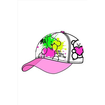 Кепка текстильная для девочек PLAYTODAY, 1123008