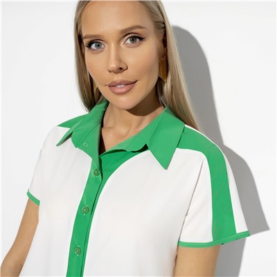 Блуза с контрастным декором, Модное изыскание (ideal)