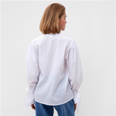 Блузка женская MINAKU: Enjoy, размер 44, белая