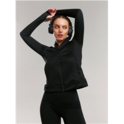 Рашгард на молнии с длинным рукавом женский Resport, размер 42, чёрный