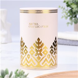 Ароматическая свеча в стакане Aroma collection, 260 г, цитрус, сандаловое дерево, в тубусе