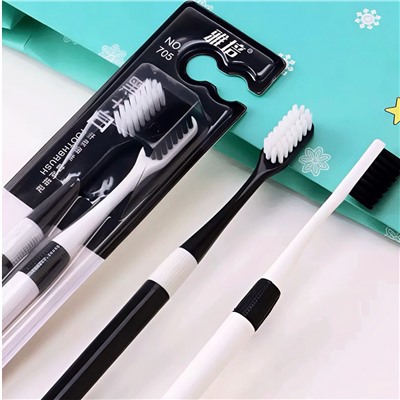 Набор мягких зубных щеток с бамбуковым углём «Abbott»