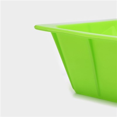 Форма для выпечки Доляна «Хлеб», силикон, 25.5×13.5×6 см, салатовая