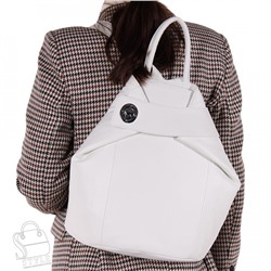 Рюкзак женский кожаный 18149 p.white Polina&Eiterou/50(дефект)