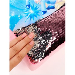 Рюкзак детский с пайетками «Единорог и снежинка» 23×28 см