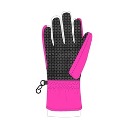 Перчатки текстильные для девочек