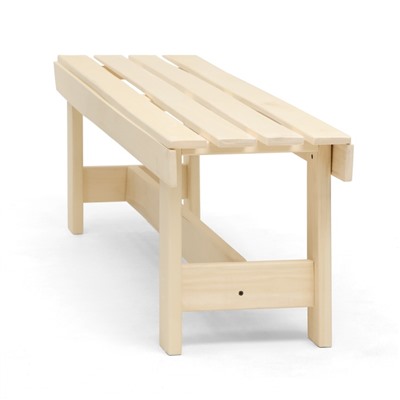 Лавка деревянная, 150×32×42 см, липа, «Добропаровъ»