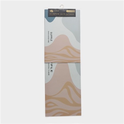 Коврики для дома SAVANNA «Роузи», 2 шт., 40×120 см, 40×60 см